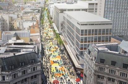 Propuesta de la peatonalización de Oxford Street