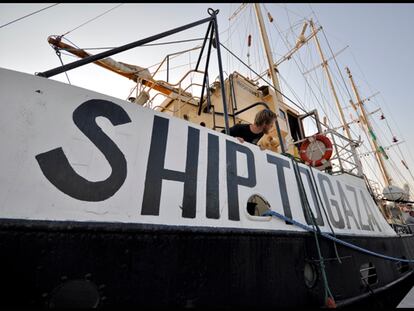 A bordo de la III Flotilla de la Libertad