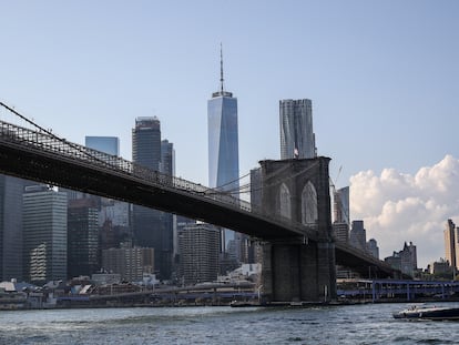 Manhattan des del pont de Brooklyn