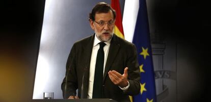 Mariano Rajoy, en La Moncloa, valora sus reuniones.