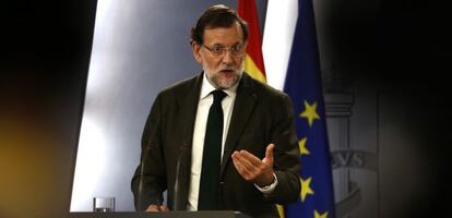 Mariano Rajoy, a La Moncloa, valora les seves reunions.