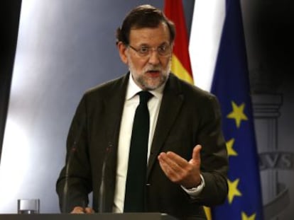 Mariano Rajoy, a La Moncloa, valora les seves reunions.