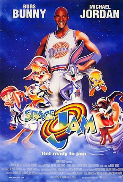 El jugador de baloncesto Michael Jordan y los dibujos animados de la Warner Bros son los protagonistas de 'Space Jam'.