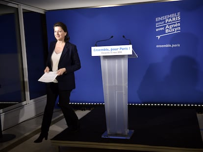 Agnès Buzyn, exministra de Sanidad y candidata en París del partido de Macron en las elecciones municipales del 15 de marzo.