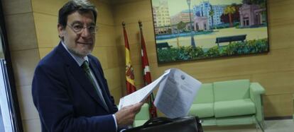 El presidente del Tribunal Superior de Justicia del País Vasco, Juan Luis Ibarra, en su despacho.