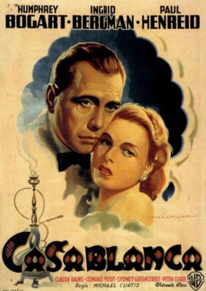 Póster de 'Casablanca', el mítico film de Michael Curtiz que subasta su memorabilia.