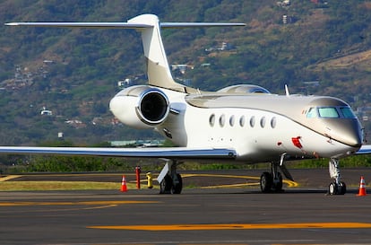 avión propiedad de la empresaria María Asunción Aramburuzabala