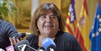 La presidenta del Parlamento balear, Xelo Huertas. 