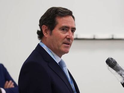 El presidente de la CEOE, Antonio Garamendi.