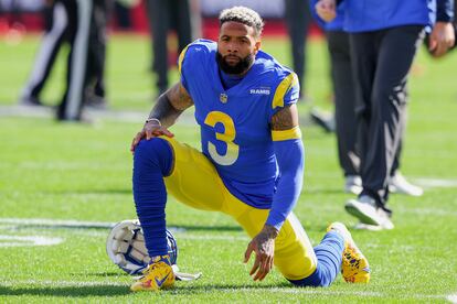 Super Bowl LVI: Odell Beckham Jr., jugador de Los Ángeles Rams