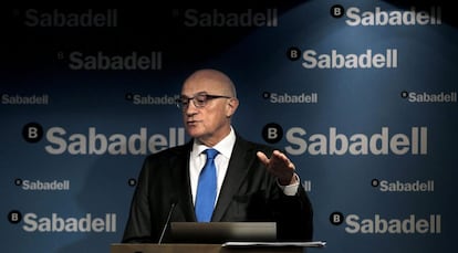 El presidente de Banco Sabadell, Josep Oliu.