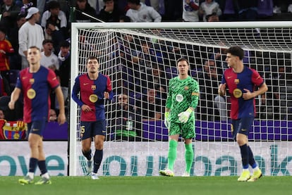 Ter Stegen, en un momento del partido ante el Valladolid.