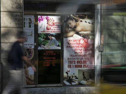A Chinese massage parlor in Barcelona.