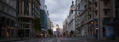 Imagen de la Gran Vía de Madrid.