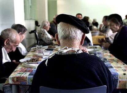 Pacientes del centro geriátrico de alta dependencia de Sant Feliu de Llobregat.