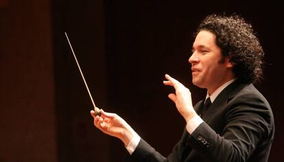 Gustavo Dudamel en un concierto del Palau de la Música.