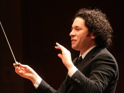 Gustavo Dudamel en un concierto del Palau de la Música.