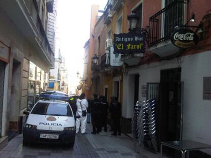 Calle Muñoz Torrero, lugar del enfrentamiento