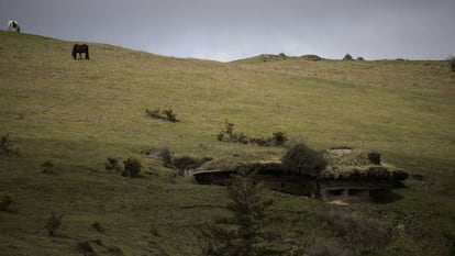 El exterior de una fortificación con capacidad para 30 militares.