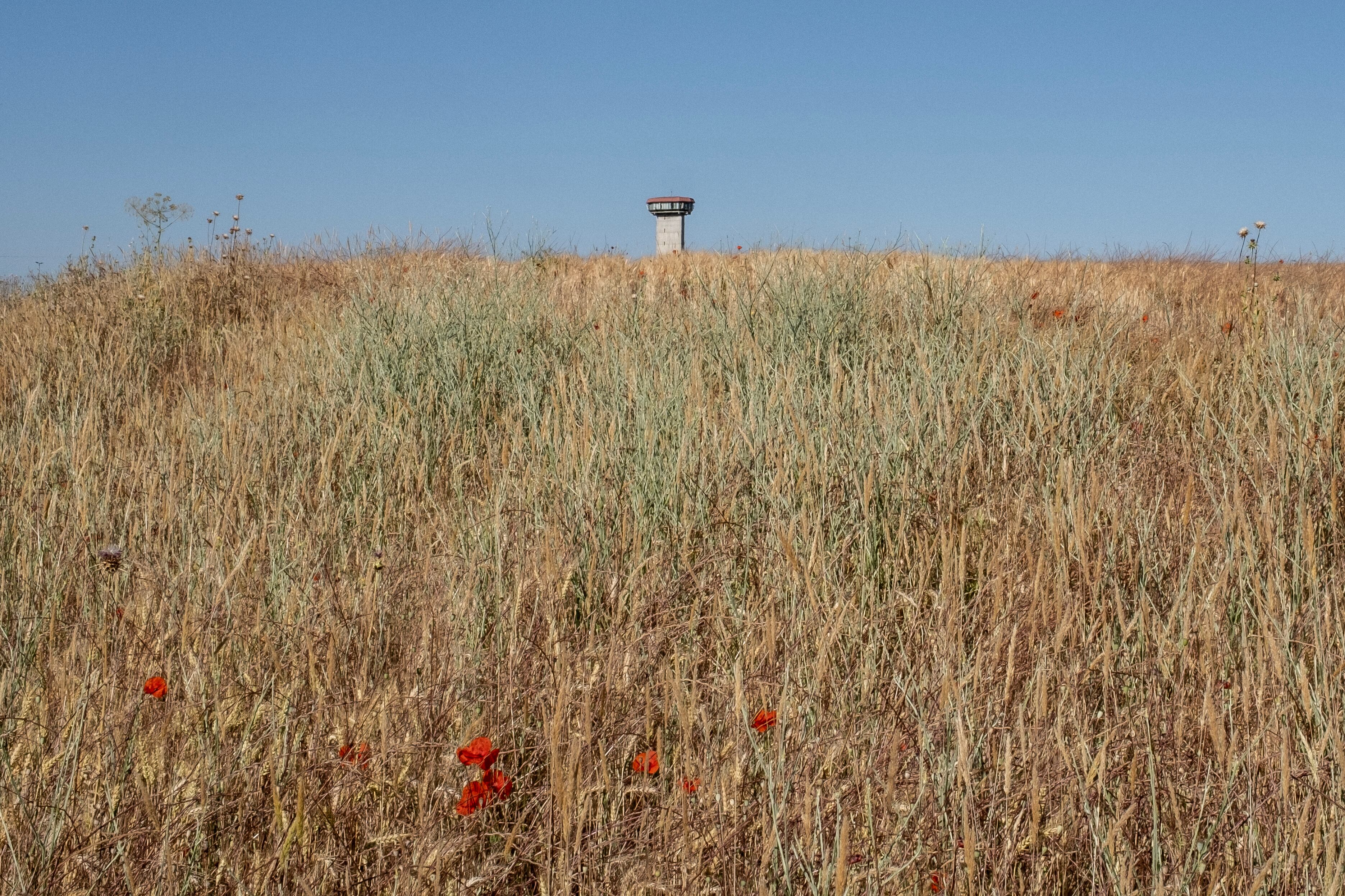 
Torre de vigilancia de la cárcel de Valdemoro. 
