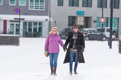 Rick Kirkham con su pareja Kristin en Noruega.