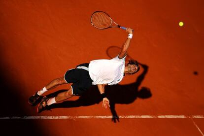 Ferrer, durante el partido ante Tsonga.