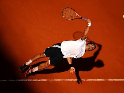 Ferrer, durante el partido ante Tsonga.