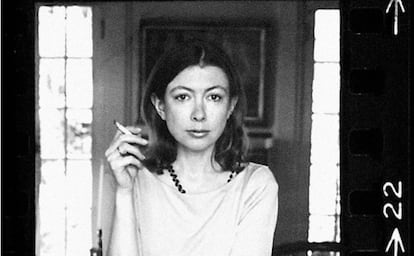 Una de las im&aacute;genes de Joan Didion en el documental sobre su vida en Netflix.