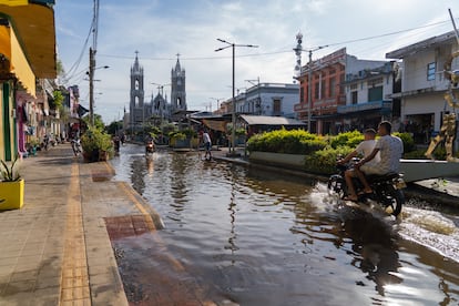 Inundación en el municipio de Sucre, en el departamento que lleva el mismo nombre, en la región de La Mojana, el 21 de noviembre de 2022.