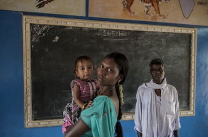 Lathamma junto a su hija Sindu