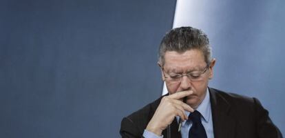El ministro de Justicia, Alberto Ruiz-Gallardón, en una imagen de archivo.