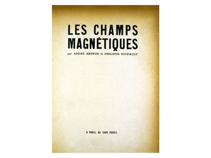 Una edición francesa del libro 'Los campos magnéticos', de Breton y Soupault.