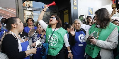 Una manifestaci&oacute;n de la Plataforma de Afectados por la Hipoteca en Madrid