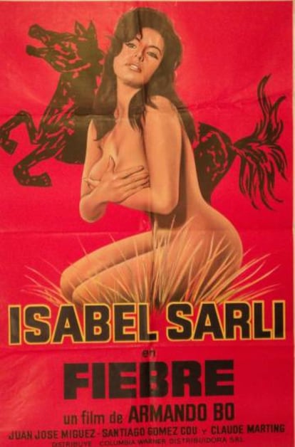 Afiche de 'Fiebre' (1971), protagonizada por Isabel Sarli