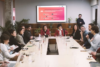 Presentación del acuerdo entre South Summit y EIT Health Spain, este jueves.