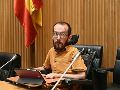 El responsable de Acción Política de Unidas Podemos, Pablo Echenique.