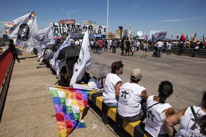 Protesta en Buenos Aires el 17 de febrero.