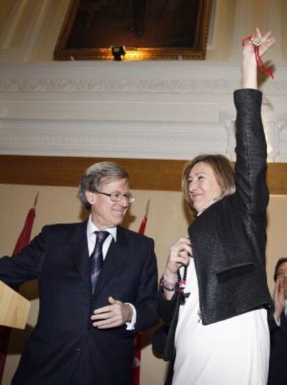 Sonia Gumpert, durante la toma posesión.