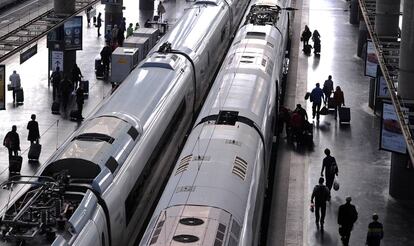 Estación de trenes de Atocha, en Madrid.