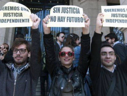 Protesta contra la reforma judicial en Buenos Aires