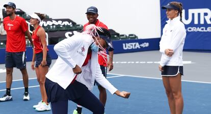 Venus Williams, durante una exhibición reciente en White Sulphur Springs (Virginia). / RYAN NIXON (EFE)