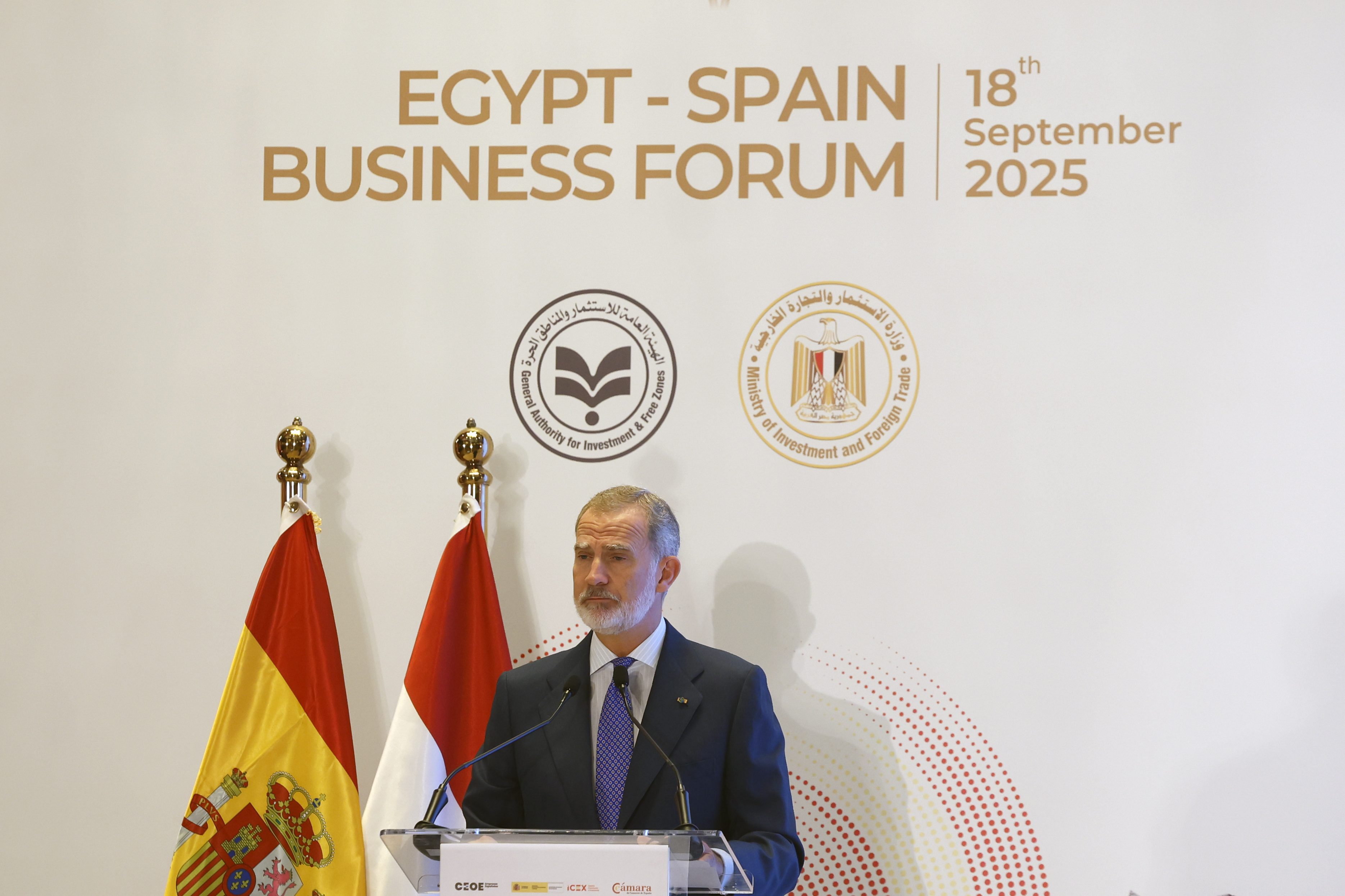 El Rey impulsa en Egipto inversiones en sectores clave como el turismo, las infraestructuras y la energía