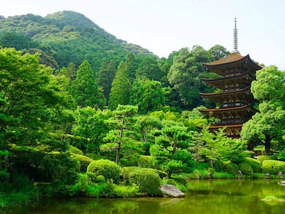 La pagoda de Ruriko-ji que vio San Francisco Javier en el siglo XVI a su llegada a Yamaguchi.