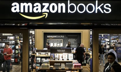 Primería librería física de Amazon, inaugurada el año pasado en Nueva York.