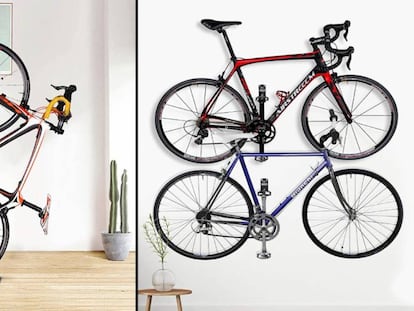 Una selección de productos para almacenar con seguridad y de forma ordenada las bicicletas.
