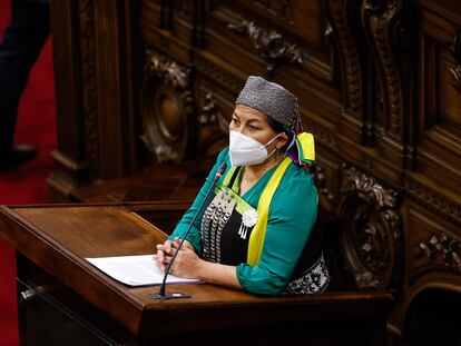 Elisa Loncon, presidenta de la Convención Constitucional