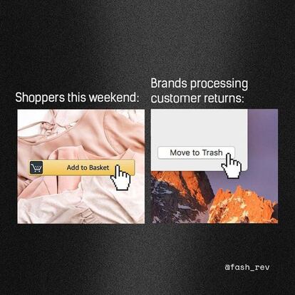 Uno de los memes que quiere hacer virales la organización Fashion Revolution en su campaña anti Black Friday.