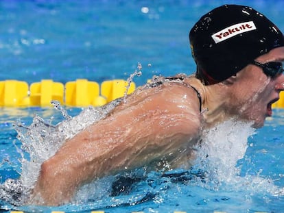 Mireia Belmonte en la Copa del Món a Holanda.