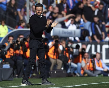 Luis Enrique, en el Ciutat de Valencia.