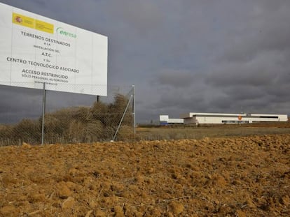 Terrenos de Villar de Cañas (Cuenca) donde estaba previsto que se levantara el almacén nuclear.